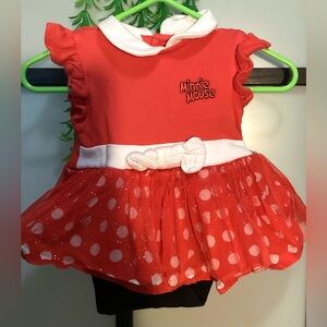 Disney NB Minnie onesie + Carter’s cardigan 0-3 mo